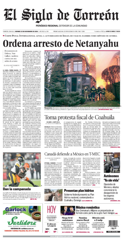 Edición impresa de El Siglo de Torreón, sábado  5 de julio de 2025