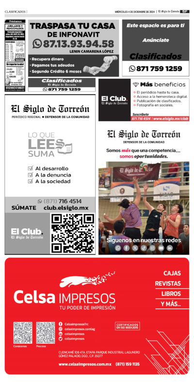 Clasificados página 2
