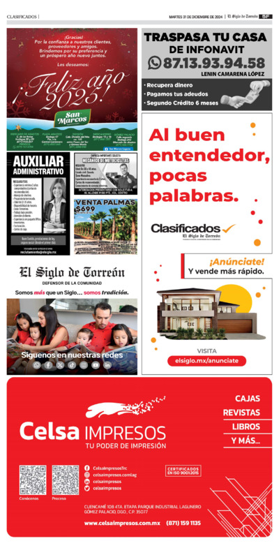 Clasificados página 2