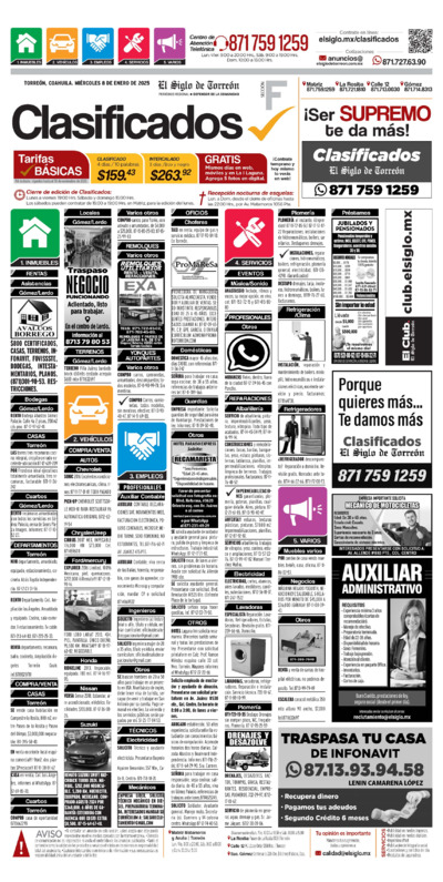 Clasificados página 1