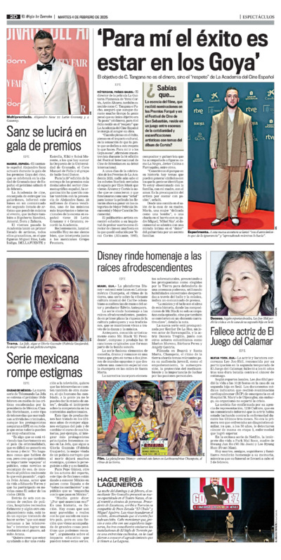 Espectáculos página 2