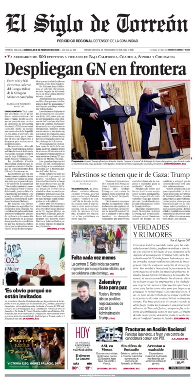 Edición impresa de El Siglo de Torreón, lunes 30 de junio de 2025