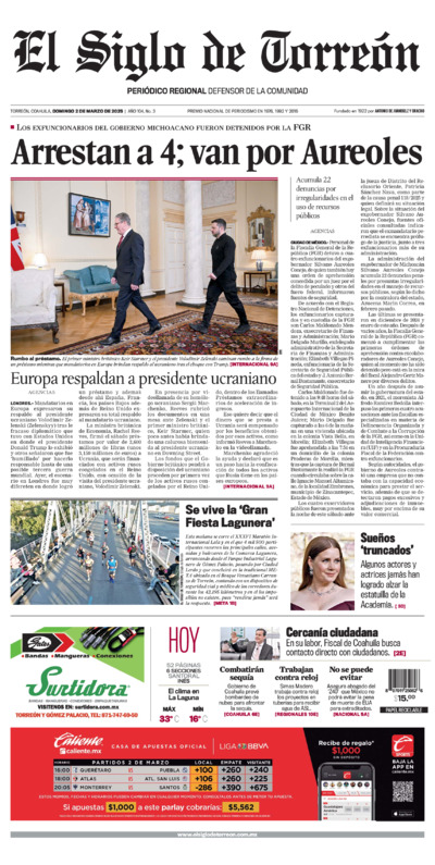 Edición del domingo  2 de marzo de 2025