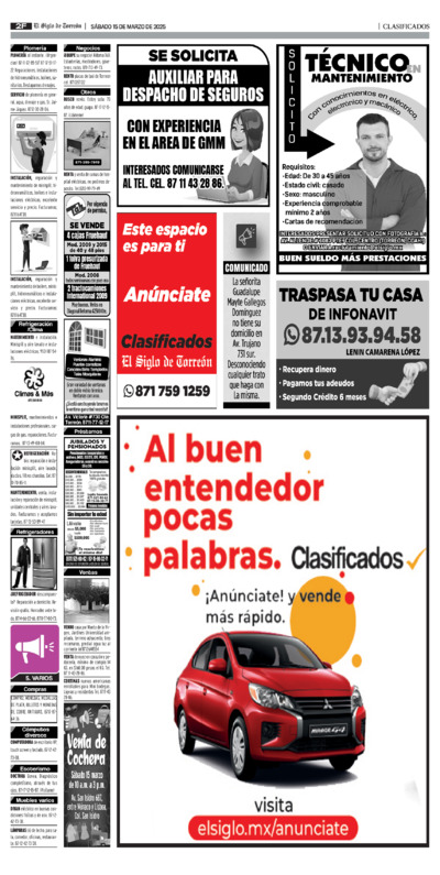 Clasificados página 2