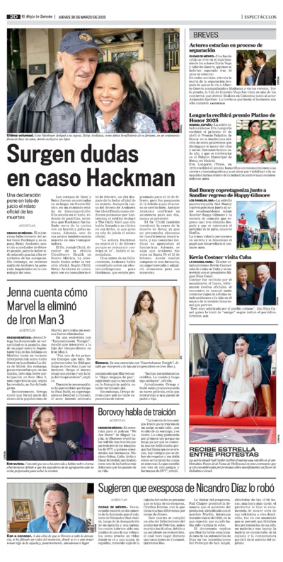 Espectáculos página 2
