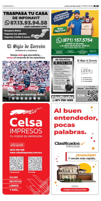 Clasificados página 2