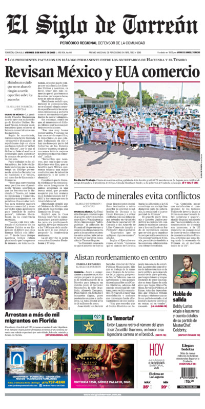Edición del viernes  2 de mayo de 2025