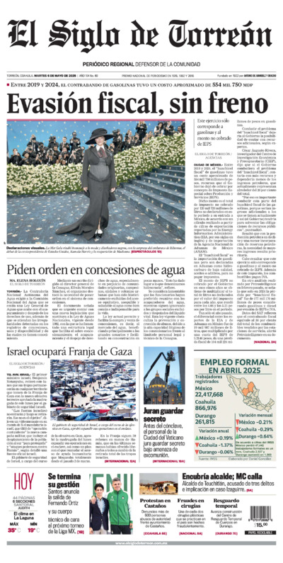 Edición del martes  6 de mayo de 2025