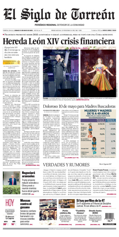 Edición del sábado 10 de mayo de 2025