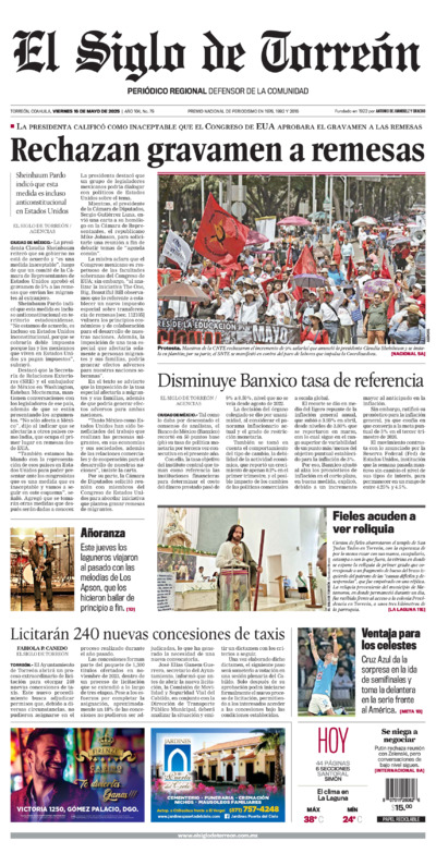 Edición del viernes 16 de mayo de 2025