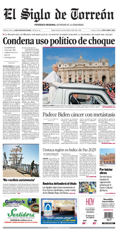 Edición del lunes 19 de mayo de 2025