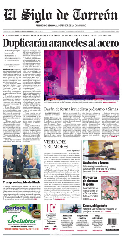 Edición del sábado 31 de mayo de 2025