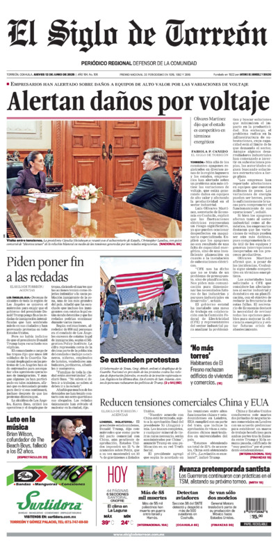 Edición del jueves 12 de junio de 2025