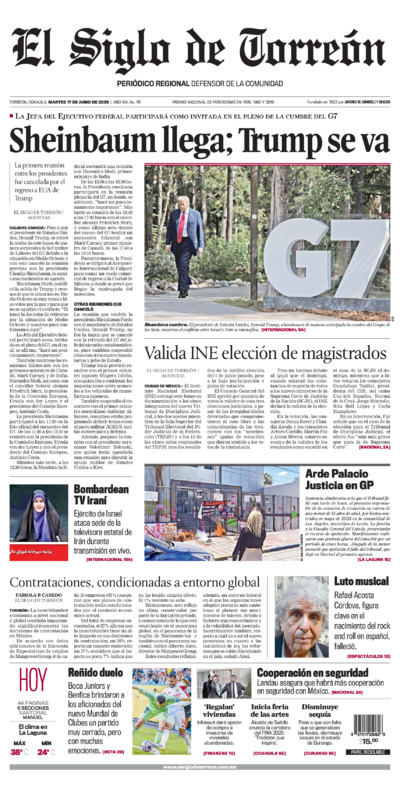 Edición del martes 17 de junio de 2025
