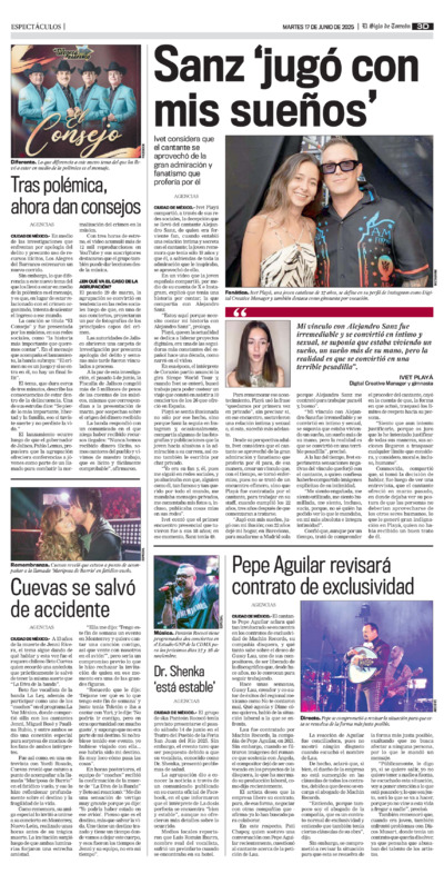 Espectáculos página 3