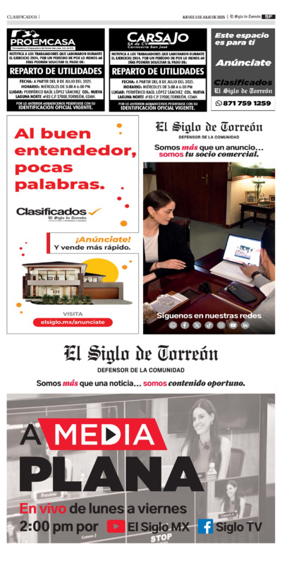 Clasificados página 2