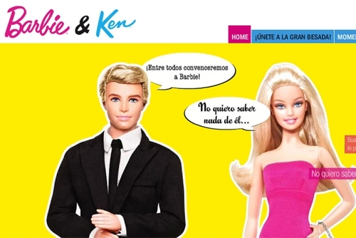 juegos de barbie y ken besandose