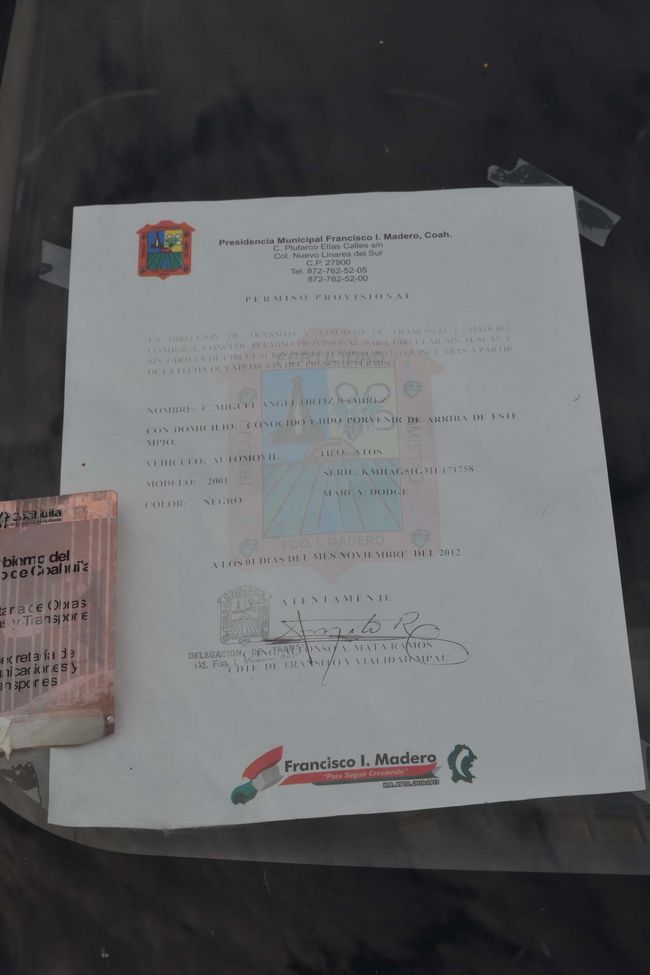Hallan permiso 'pirata' para circular sin placas, El Siglo ...