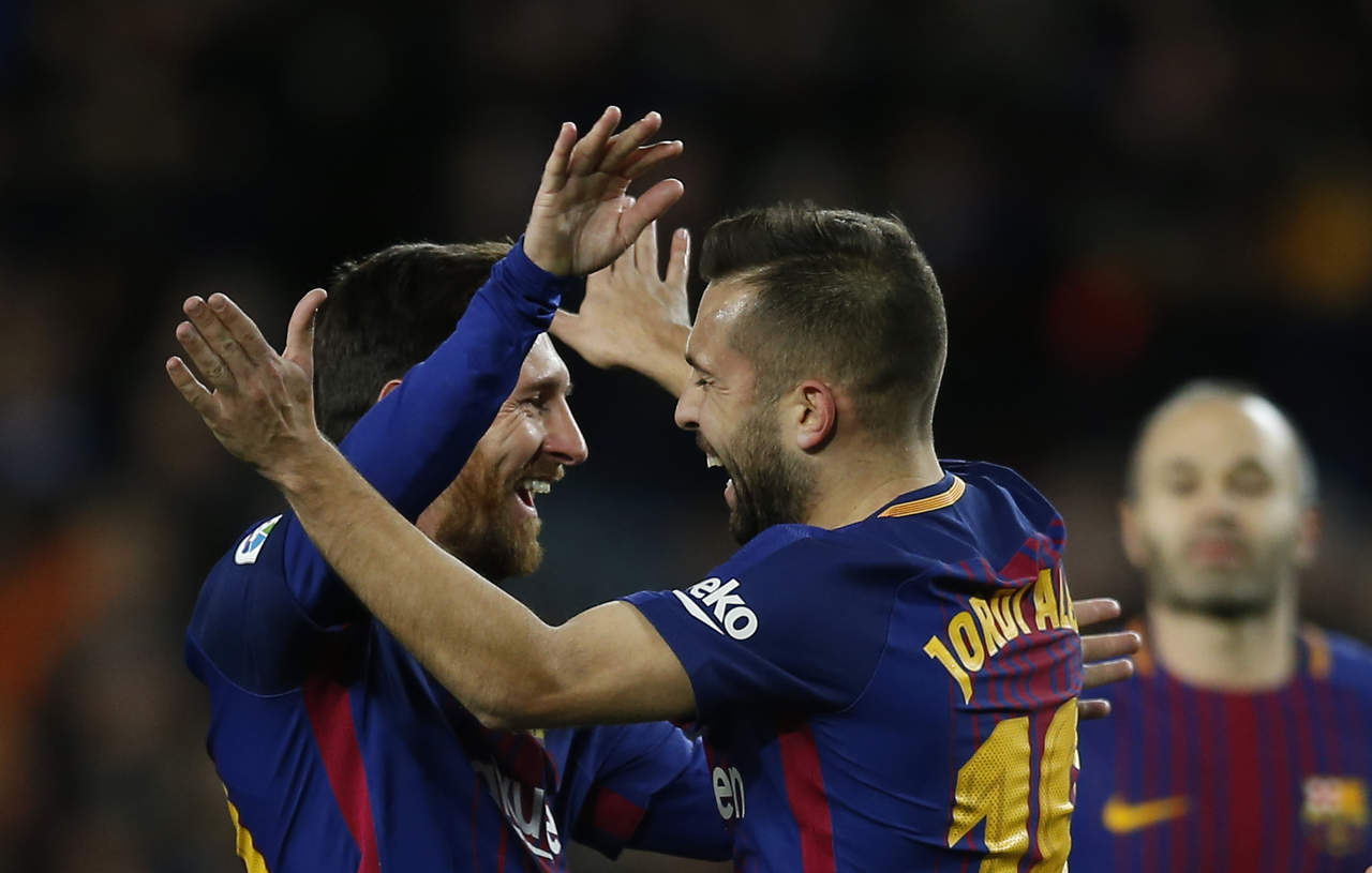 Lionel Messi y Jordi Alba guían goleada del Barcelona en Copa del Rey. Noticias en tiempo real