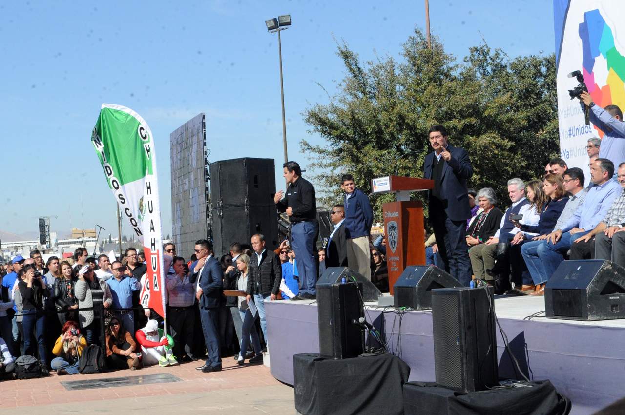 Encabeza Javier Corral marcha contra la corrupción en México. Noticias en tiempo real