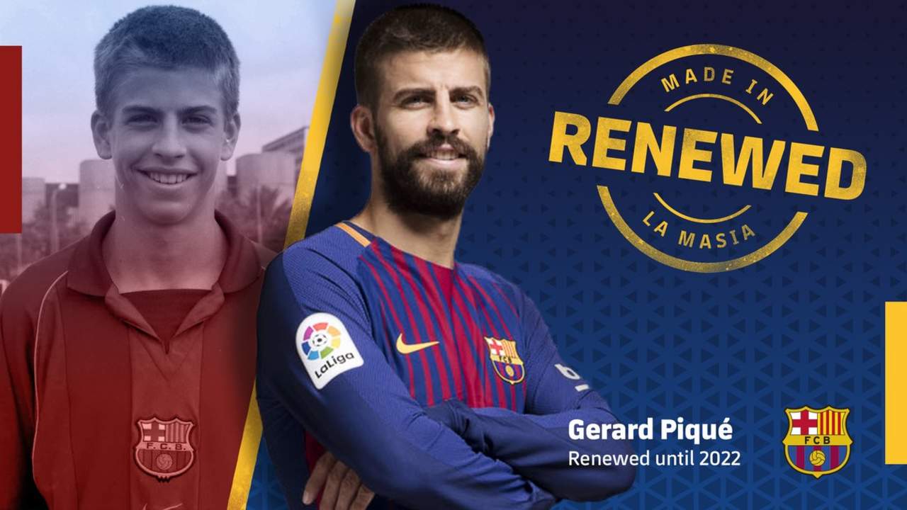 Piqué renueva con Barcelona hasta 2022. Noticias en tiempo real
