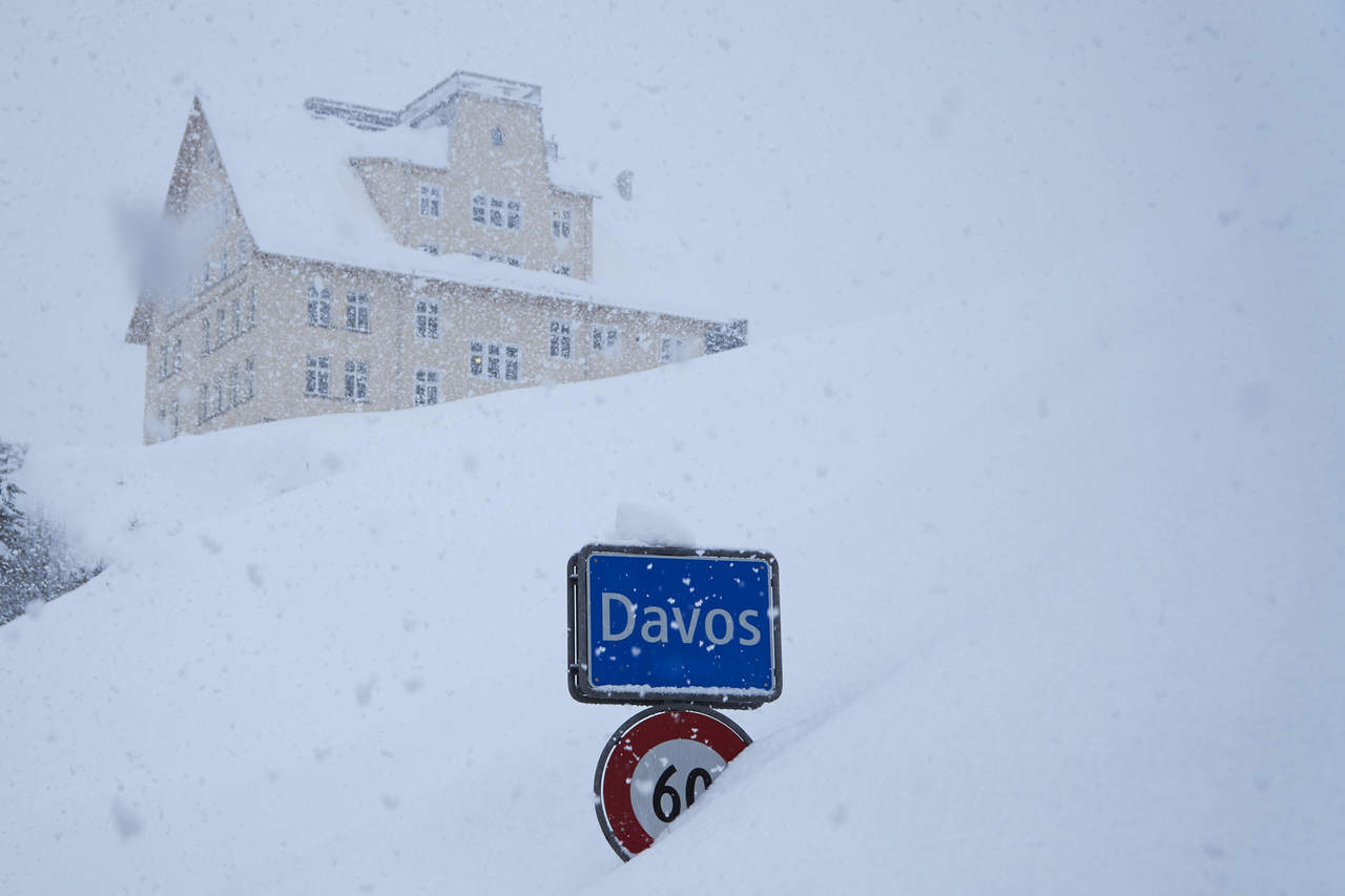 Fuerte nevada provoca caos en Foro de Davos. Noticias en tiempo real