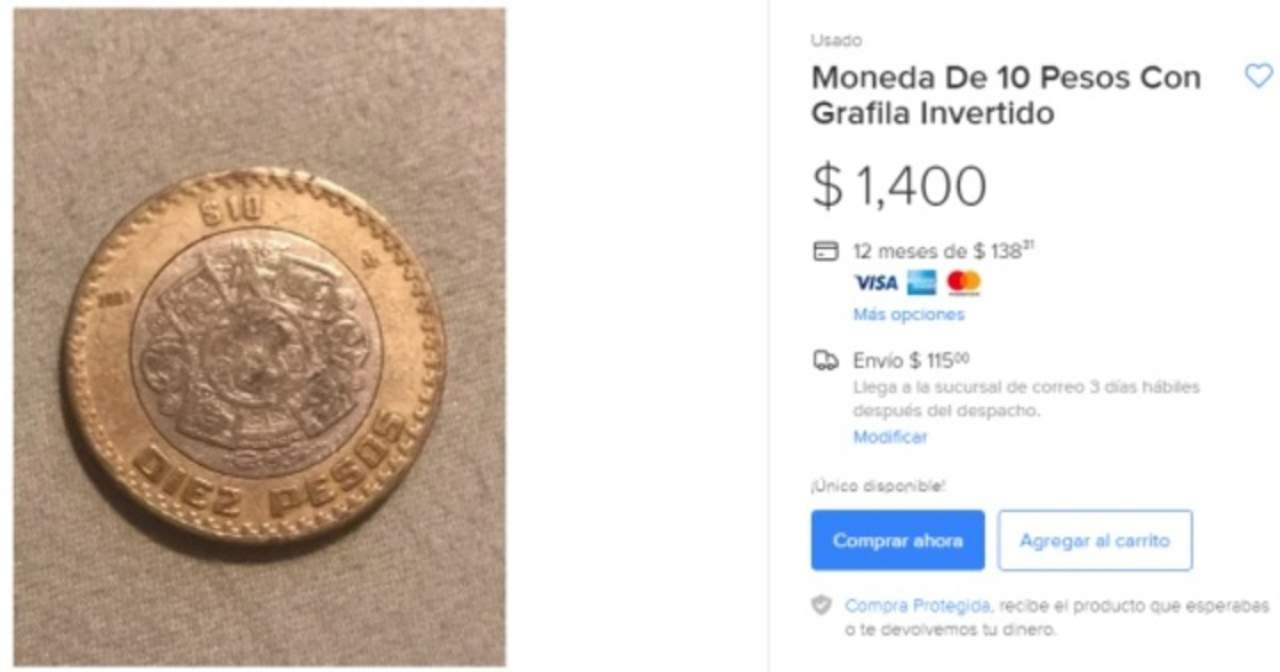 #LoMásLeído Las extrañas monedas de 10 pesos que valen 1,400. Noticias en tiempo real