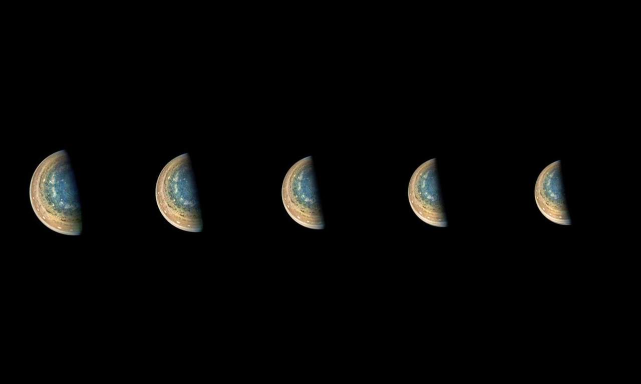 Muestran secuencia de imágenes del polo sur de Júpiter. Noticias en tiempo real