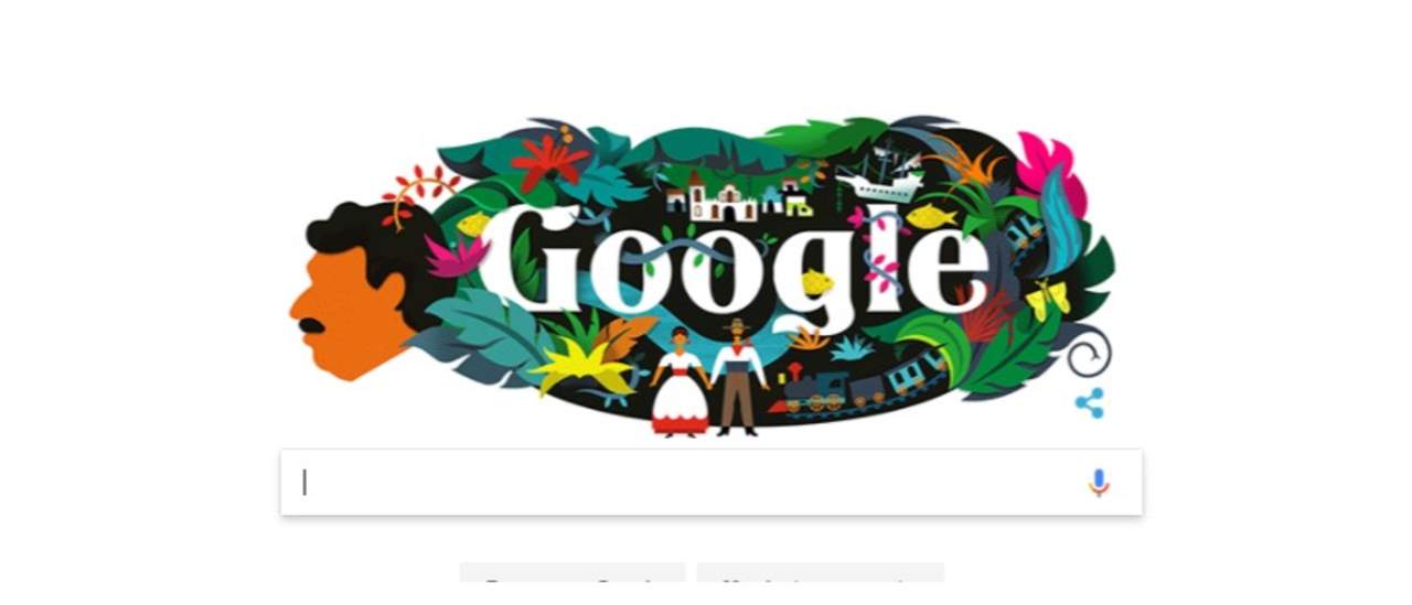 Google celebra 91 años de Gabriel García Márquez con doodle. Noticias en tiempo real