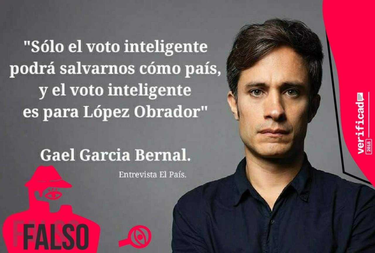Gael García no dijo que el voto inteligente debe ser para AMLO. Noticias en tiempo real