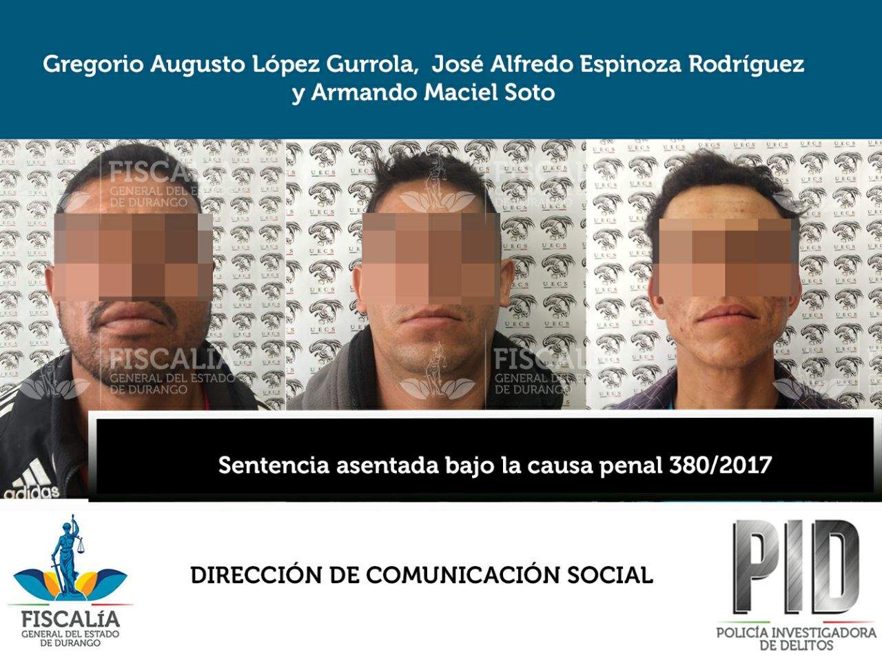 Sentencian a tres sujetos por secuestro cometido en Gómez Palacio. Noticias en tiempo real