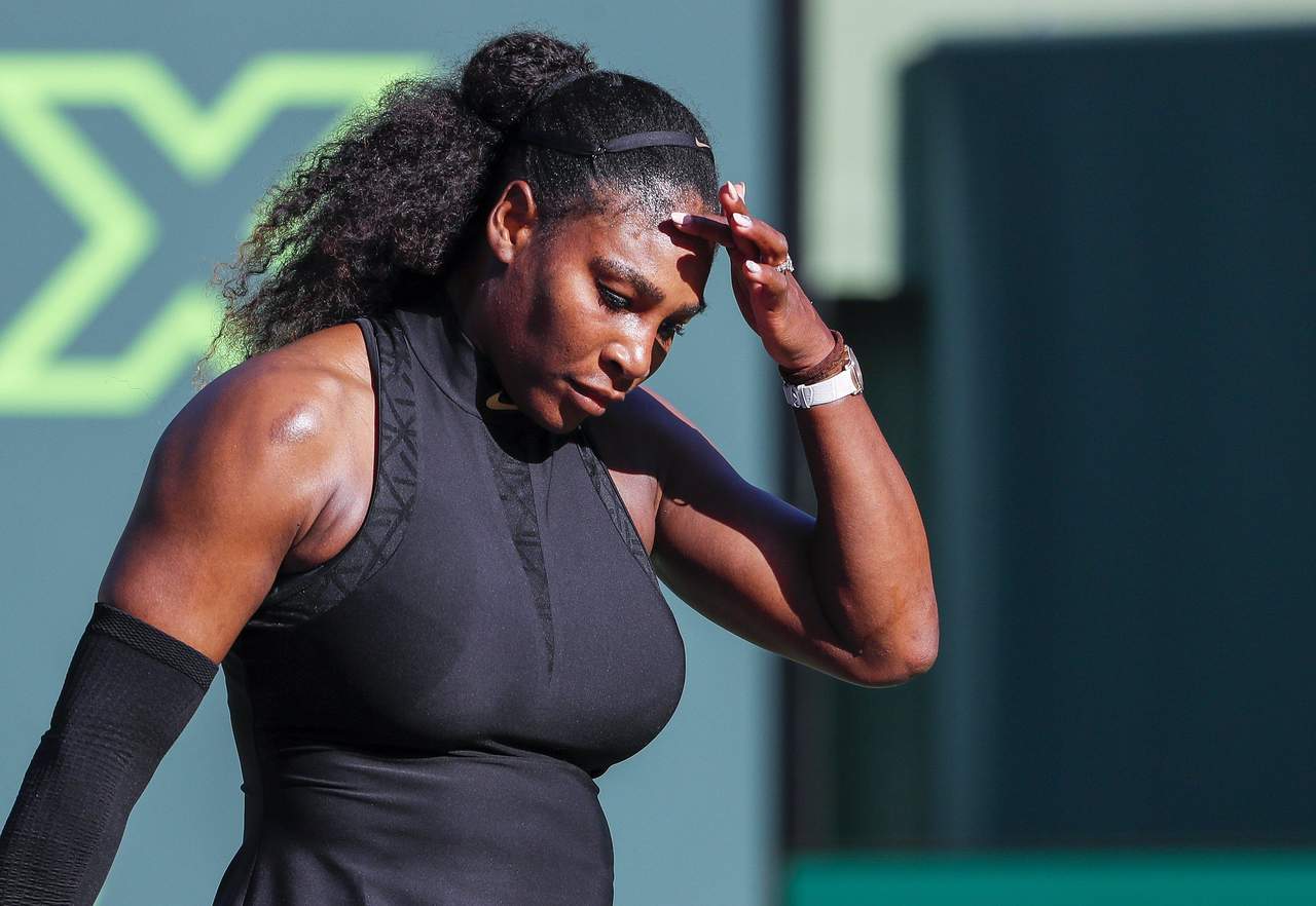 Serena Williams es eliminada en primera ronda de Miami. Noticias en tiempo real