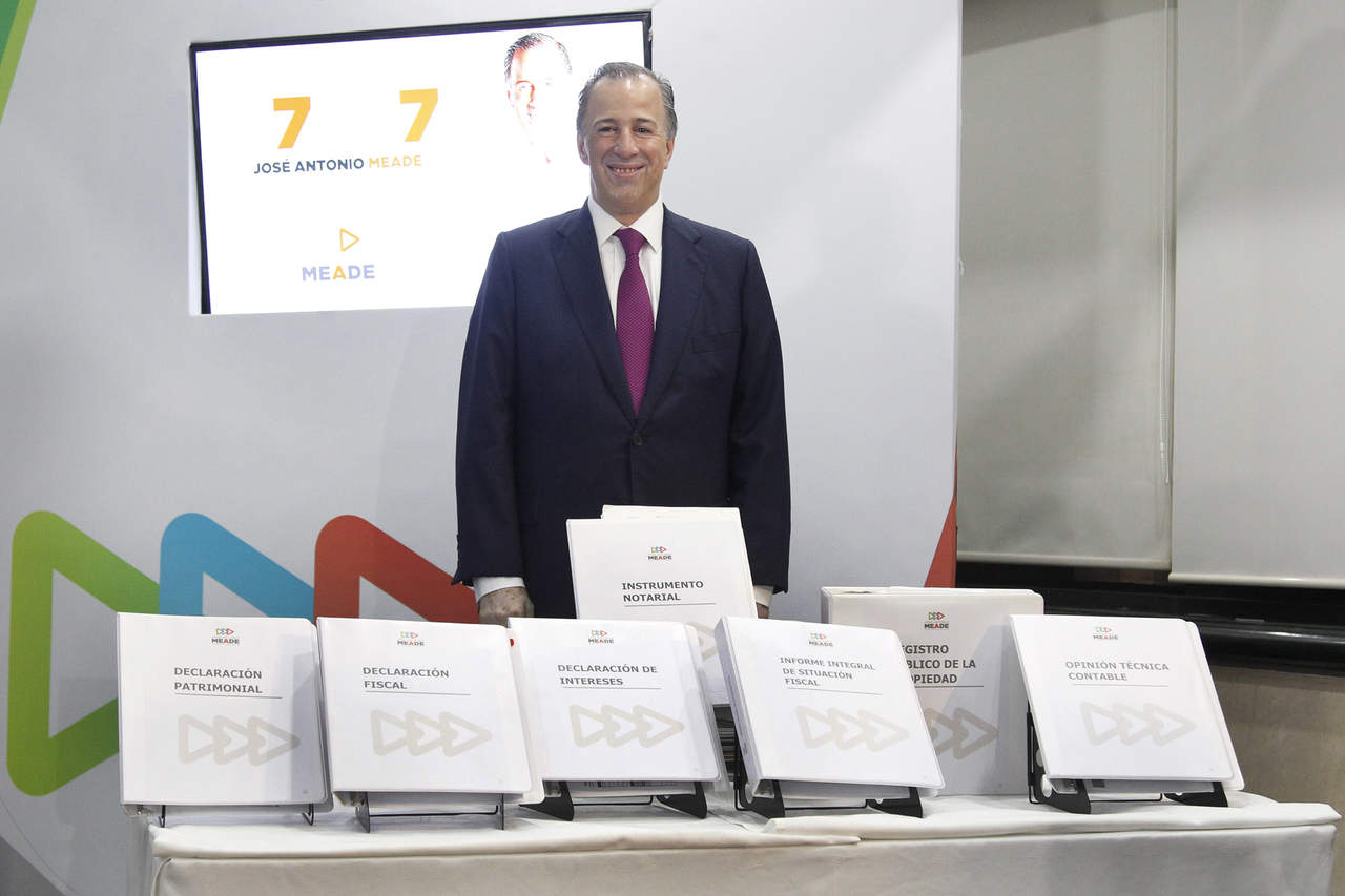 Meade presenta declaración 7de7; reta a contrincantes. Noticias en tiempo real