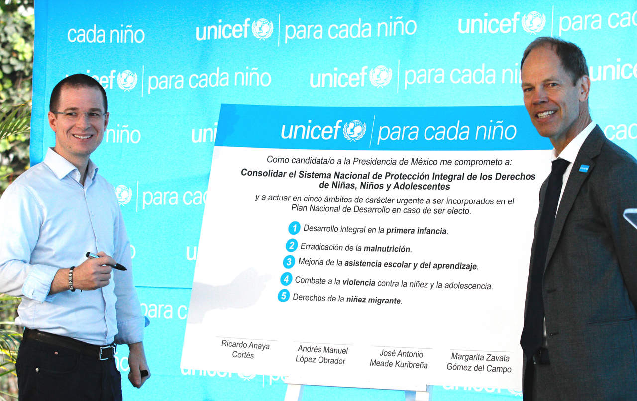 Unicef invita a candidatos a firmar agenda en apoyo a la niñez. Noticias en tiempo real