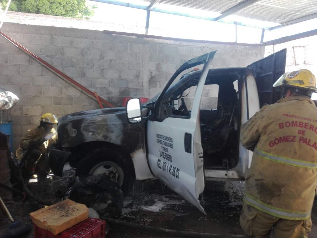 Se quema camión en Gómez Palacio. Noticias en tiempo real