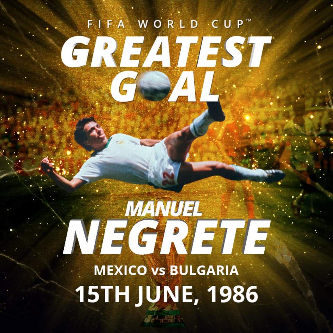 Negrete es elegido como Mejor gol de los Mundiales. Noticias en tiempo real