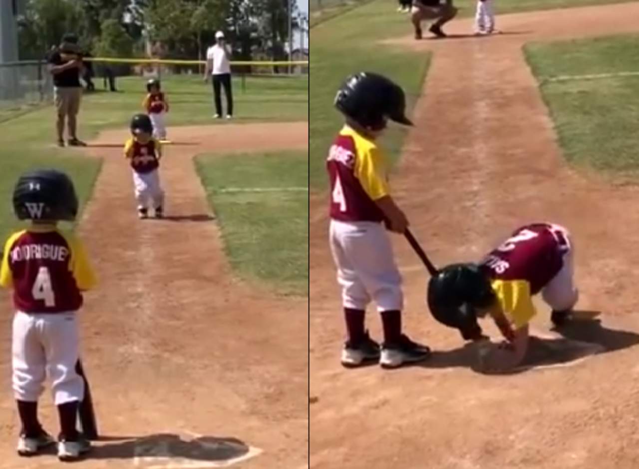 El niño que se hizo viral por jugar béisbol en cámara lenta. Noticias en tiempo real