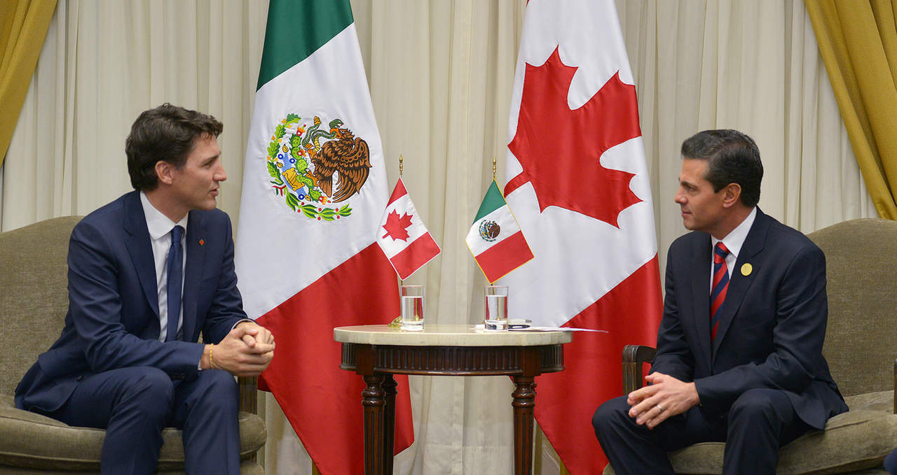 Peña Nieto y Trudeau abordan avances en acuerdos comerciales. Noticias en tiempo real