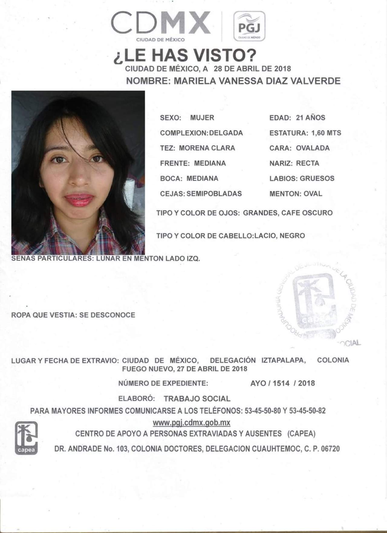 Permanece desaparecida estudiante de la UNAM. Noticias en tiempo real