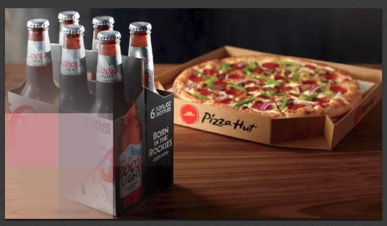 En EU ya entregan pizza con six de cerveza. Noticias en tiempo real