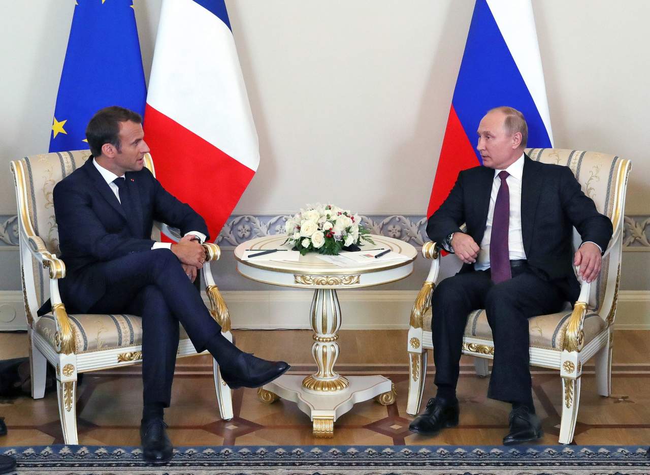 Se reúne Macron con Putin en visita a Rusia. Noticias en tiempo real