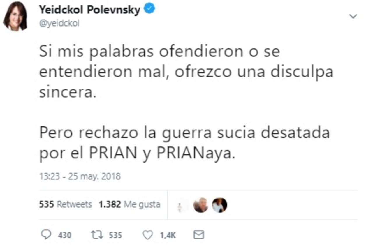 Entre lo dicho y los tuits: las declaraciones de Yeidckol Polevnsky sobre un “preso político”. Noticias en tiempo real