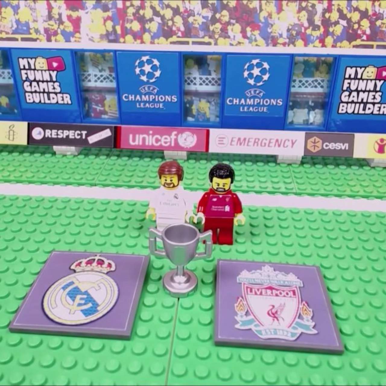 Recrean la final de la Champions League con figuras de Lego. Noticias en tiempo real