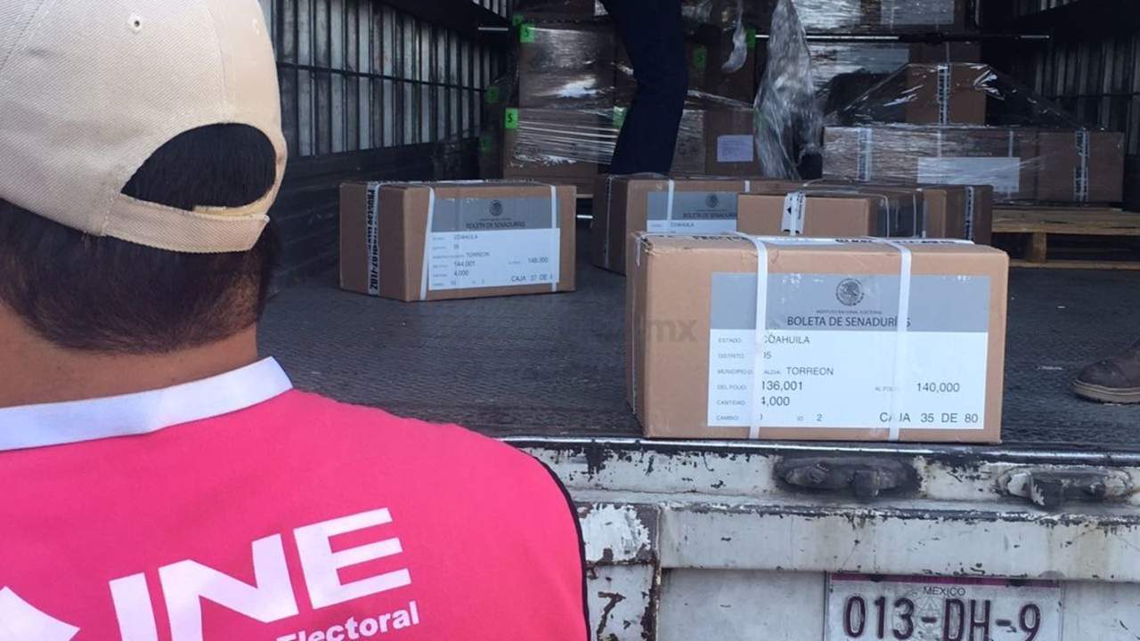 Llegan boletas electorales a Torreón. Noticias en tiempo real