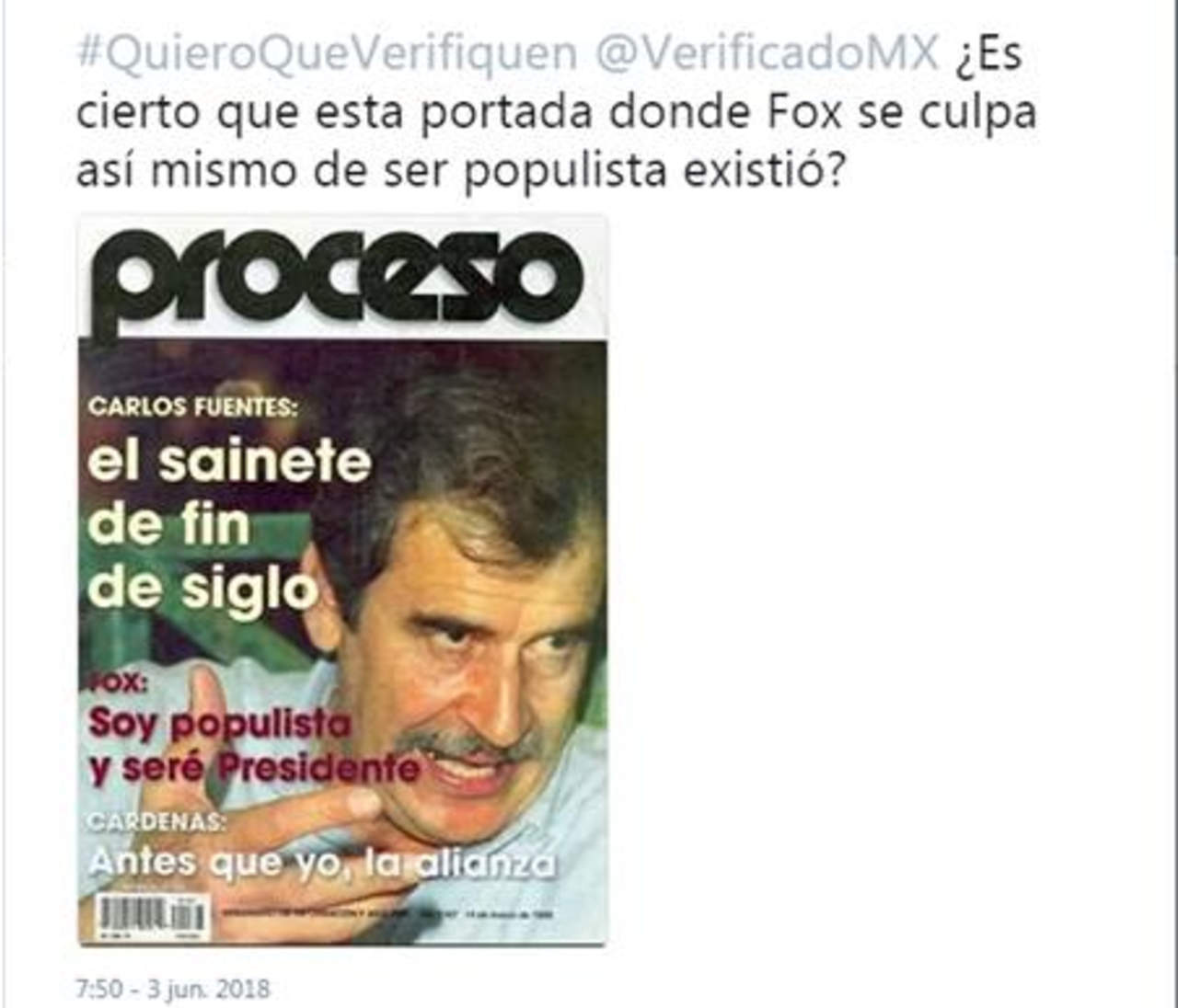 #EstoSíPasó: Hoy es un crítico del populismo, pero en su campaña presidencial Vicente Fox se decía populista. Noticias en tiempo real
