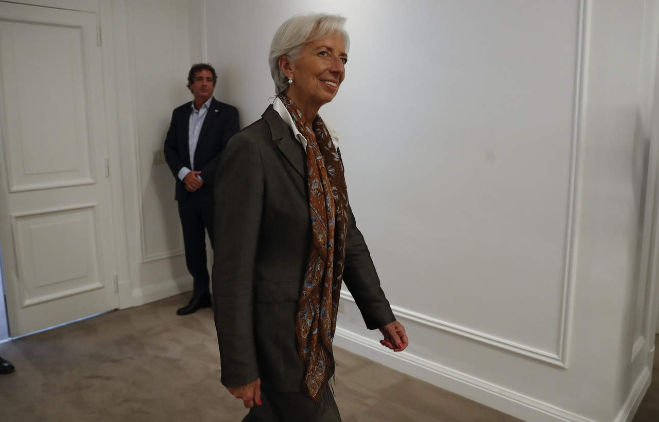 Reconce Lagarde nuevos objetivos fiscales de Argentina. Noticias en tiempo real