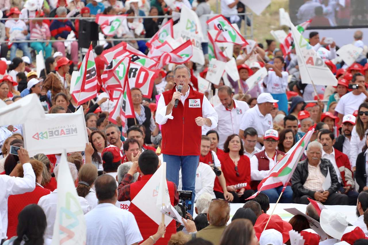 PRI comparte encuesta que coloca a Meade en segundo lugar. Noticias en tiempo real