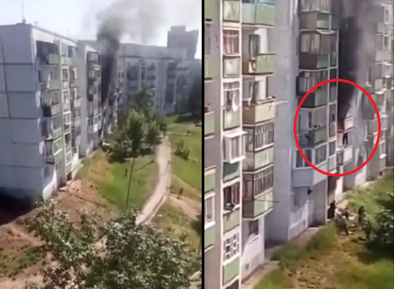 Hombre escala edificio para rescatar a dos niños. Noticias en tiempo real