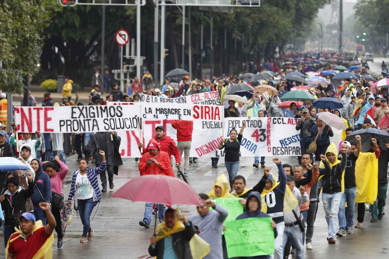 Maestros disidentes de la CNTE levantan plantón en CDMX. Noticias en tiempo real