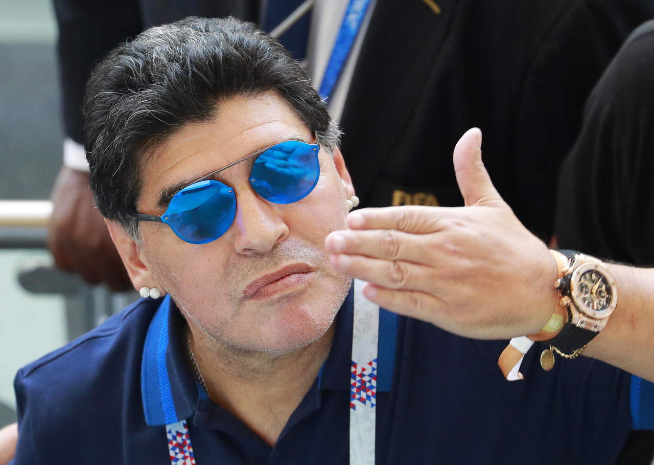 Diego Maradona celebra el triunfo de López Obrador. Noticias en tiempo real